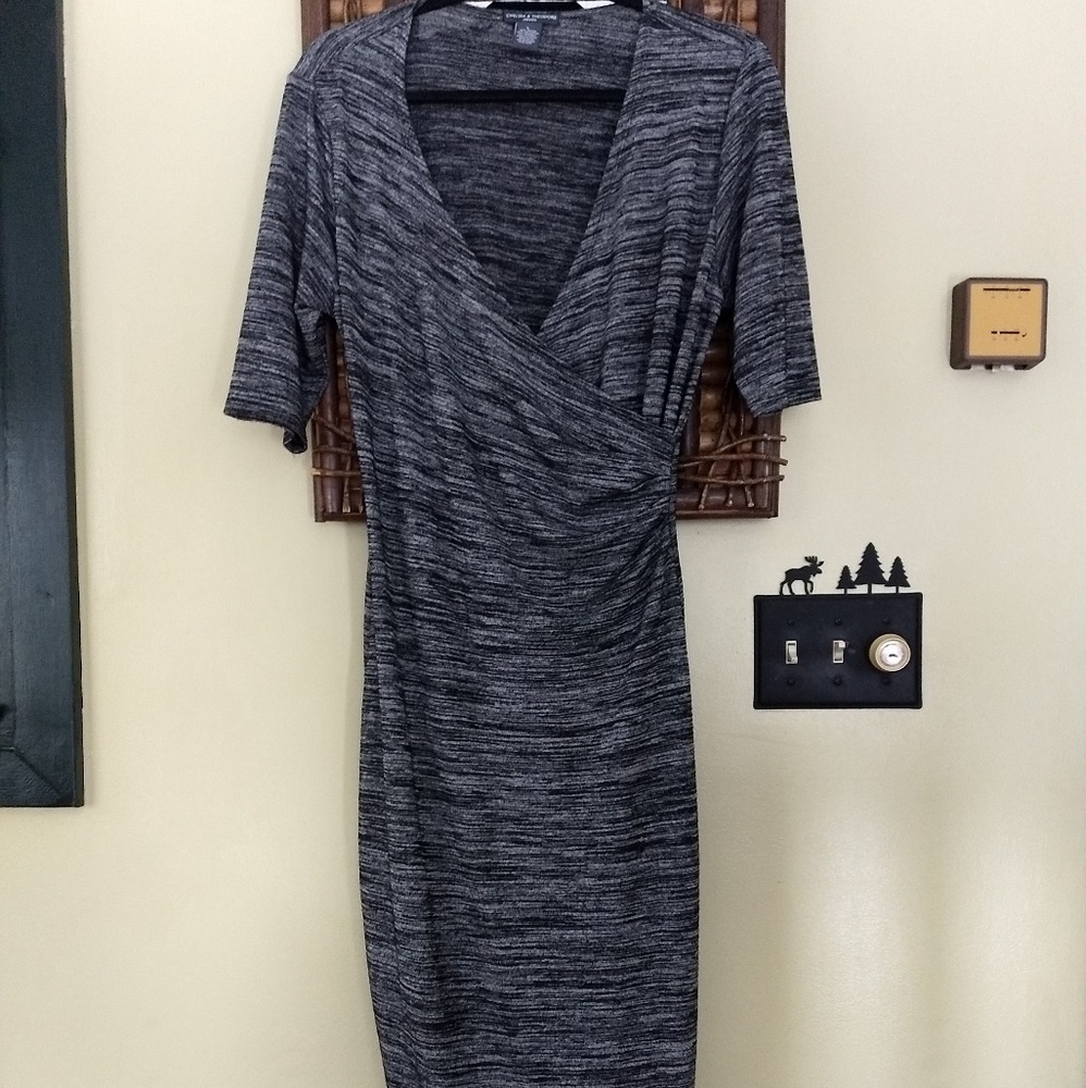 Wrap design dress by Chelsea and Theodore dresses